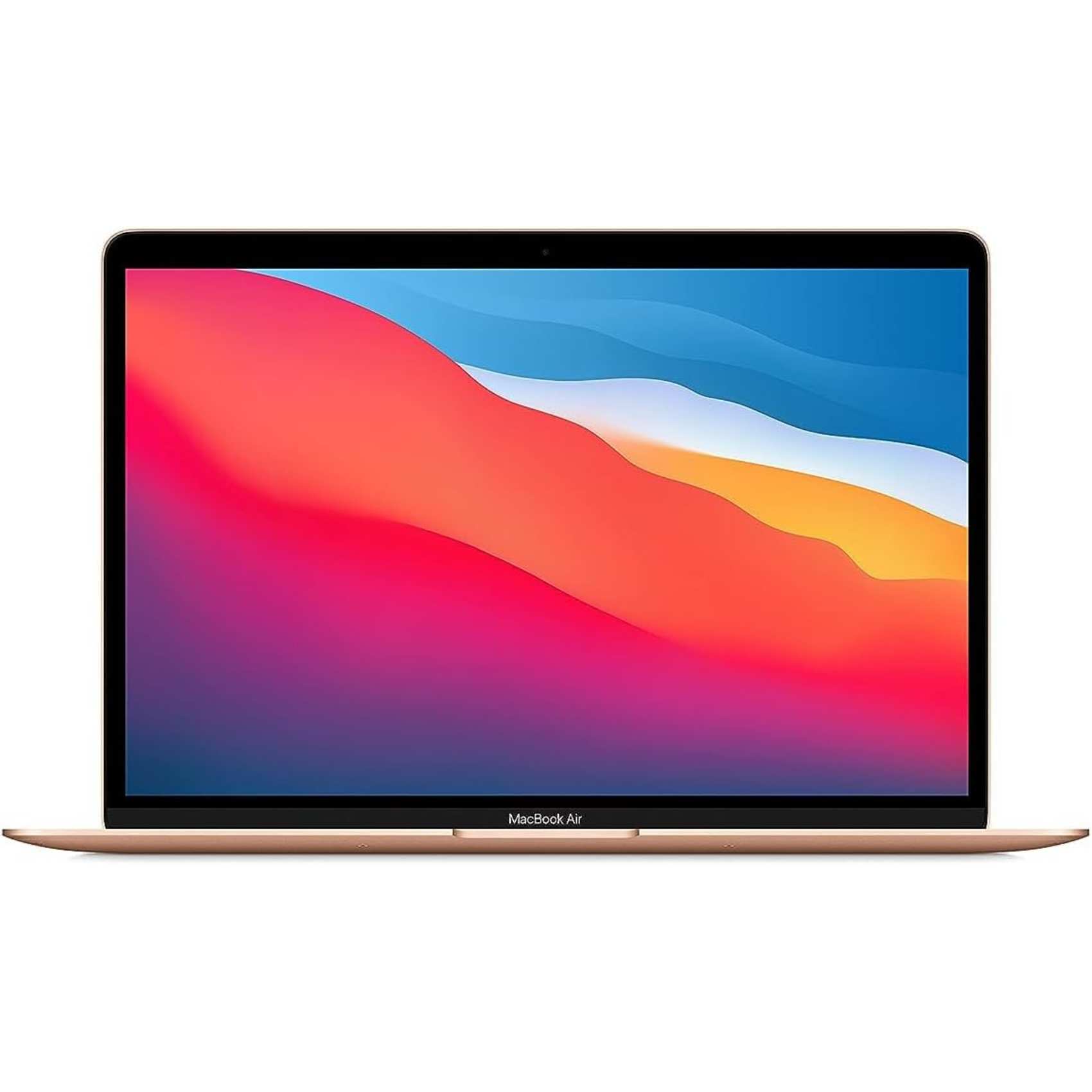 Apple MacBook Air 13 Inch, 8GB RAM, 256GB SSD, Gold (M1 Chip, 8-Core CPU And 7-Core GPU, English/Arabic Keyboard MGND3AB/A)