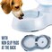 Pet Water Dispenser, Automatic Replenish Cat Waterer Dog Water Dispenser,Gravity Water Dispenser Station Self-Dispensing Drinking Fountain for Cats/Dogs Bowl (3.8L)
