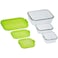 Taliona Glass Lock Rectangular With Lid Multicolour 3