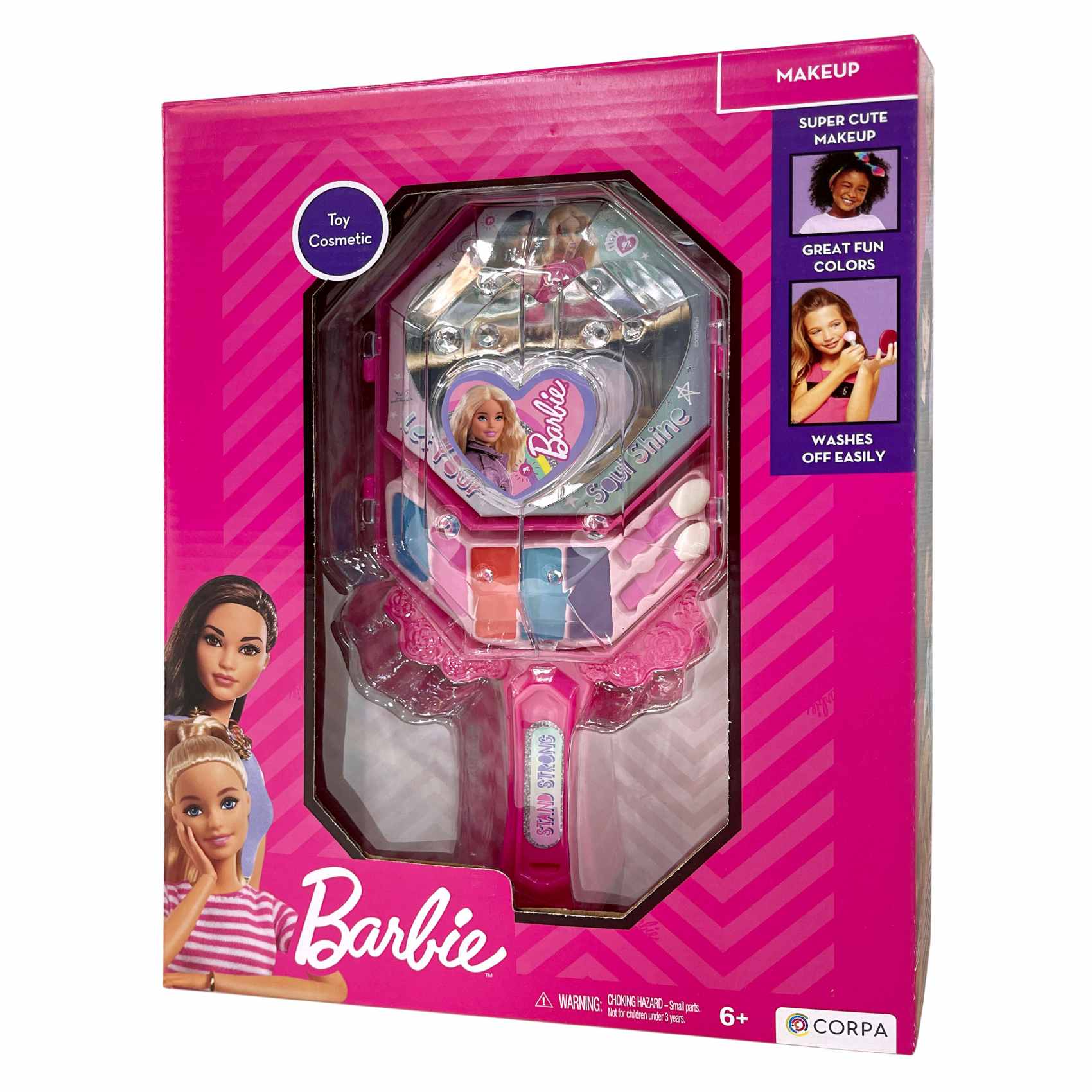 Corpa Barbie Hand Mirror With Cosmetics Multicolour