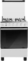 Super General Freestanding Gas-Cooker 4-Burner Full-Safety, Stainless-Steel Cooker, Gas Oven With Rotisserie, Thermostat, Auto-Ignition, Silver, 60 x 60 x 85 cm, SGC-601-FS, 1 Year Warranty