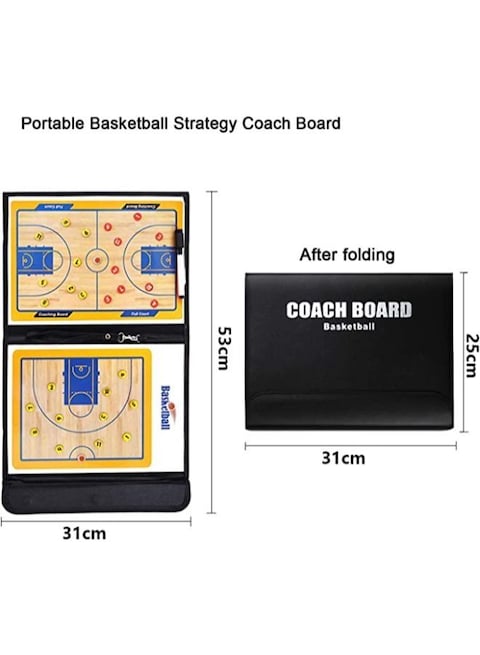 Generic Portable Strategy Basketball Coach Board Kit Tactical Magnetic Board Kit With Marker Pen