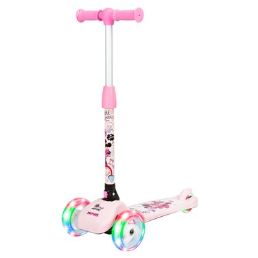 Spartan Disney Minnie Mouse 3-Wheel Light Up Scooter Pink