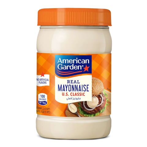 Buy American Garden Real Mayonnaise Original Gluten-Free Dairy-Free 473ml in UAE