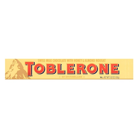 Toblerone Swiss Honey With Almond Nougat Milk Chocolate 100G