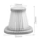 Deerma Vacuum Cleaner Dedicated Filter Core For Deerma DX118C Portable Vacuum Cleaner   0.3 Micrometers   - White