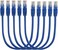 Cat 6 Ethernet Cable 1M 3 ft Patch Cable, Ethernet Cable, Network Cable, Internet Cable - 1 METER Blue 3 Feet - 10 PCS - DKURVE&reg;