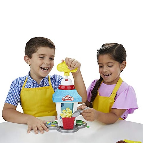 Play-Doh Kitchen Creations Popcorn Party Play Food Set with Six Non-Toxic Play-Doh Pots (E5110)