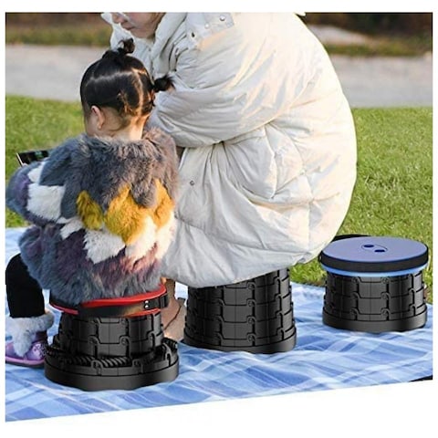Travel Outdoor Seat Chair Portable Camping Seat Chair Foldable Seat Chair Travel Hiking(10Inch* 18inch) (Dark Blue)