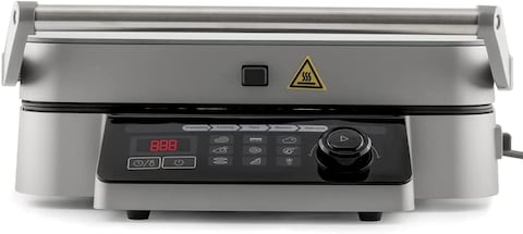 evvoli Contact Grill, Multi-Functions With Smart Cooking Programs, Quick Heat Up, EVKA-CGR2100B