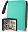 Tonespac 400 Pockets Card Binder Carrying Holder Compatible With Trading Cards Binder, Coupon Organizer Baseball Sleeves, Sports (Teal)