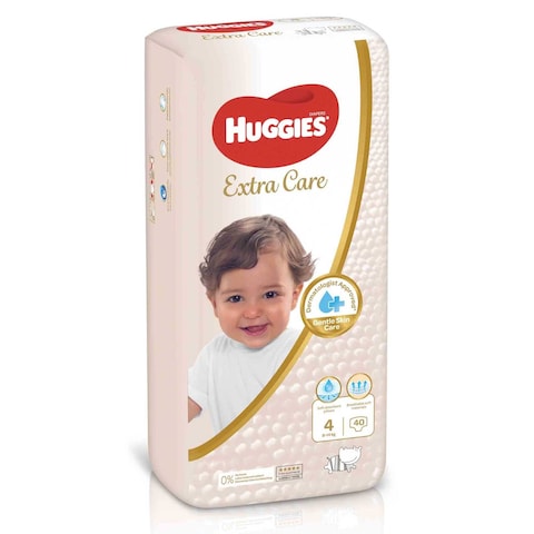 Huggies Extra Care Size 4 8 -14 kg Value Pack 40 Diapers