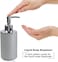 Bathroom Accessories Set,6-Piece Bathroom Gift Set,Toothbrush Holder,Toothbrush Cup,Soap Dispenser,Soap Dish,Toilet Brush Holder,Trash Can,Tumbler Bathroom Accessory Set Complete, Grey Ringed.