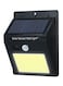 Generic Solar Powered LED Wall Light Solar Light With Motion Detector Black/Yellow 13X10X5Centimeter