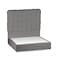 In House Al Shahba Velvet Bed Frame - Single - 200x100 cm - Gray