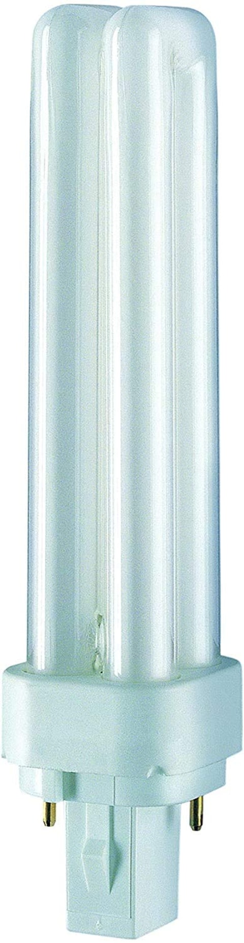 Osram 26W Dulux D Warm White CFL Bulb 2 Pin - Pack Of 4