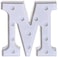 Generic - Alphabet LED Letter Lights Light Up White Plastic Letters Standing Hanging M