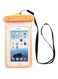 Generic Waterproof Bag Case Cover For Mobile Phone Upto 6.5 Inch Orange