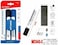 Motarro Marker with Eraser 2Pcs Set Multicolor(MC040-2)