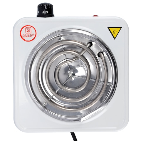 Krypton Knhp5309 Single Burner Hot Plate For Flexible Precise Table Top Cooking - Cast Iron Heating Plate - Portable Electric Hob With Temperature Control For Home, Camping &amp; Caravan Cooking