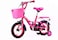 Vego Alexa Kids Bike 12 Inch With Rear Sidewheels, Dark Pink