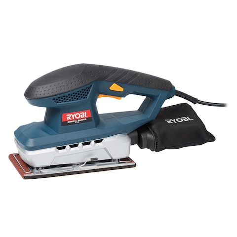 Ryobi Orbital Sander Sheet 180W 90X240Mm Blue