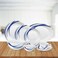 LARAH BY BOROSIL 38 PC STRIPE DINNER SET
