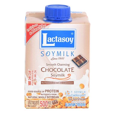 Lactasoy Soymilk Chocolate 500Ml