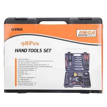 Mega KL-07054 Home Using Professional Hand Tools Set 98 Pieces