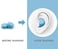 HASPRO [6-Pair Pack] Soft Silicone Earplugs for Sleeping, Swimming &amp; Bathing, Anti-Snoring, Noise Cancelling Reusable Earplugs. Adults &amp; Children (Blue)