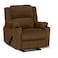 In House Velvet Classic Cinematic Recliner Chair With Cups Holder - Brown - Lazy Troy