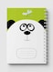 Lowha Spiral Notebook With 60 Sheets And Hard Paper Covers With Cartoon Panda &amp; Misquito Design, For Jotting Notes And Reminders, For Work, University, School