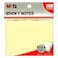 M&amp;G Sticky Note 3X4 100 Sheets Yellow,141