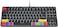 HXSJ 87 Keys Wired Mechanical Keyboard Two-color Injection Keycap White Backlight Detachable Type-C Cable (L600 Black)