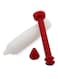 Generic Cake Icing Decorating Syringe White/Red 13.15X2.75X2.1Centimeter
