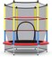 Rainbow Toys - 4 FEET Trampoline For Kids, High Quality Kids Trampoline Fitness Exercise Equipment Outdoor Garden Jump Bed Trampoline With Safety Enclosure.