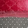 Fabienne Embossed Prayer Mat Maroon 80x120cm Large Size Anti-Slip Velvet Top Thick Padded Prayer Rug Dome Design Sajadah Prayer Carpet for Men Women Eid Gift Ramadan