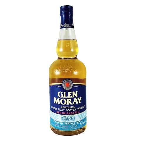 Glen Moray Speside Elgin Classic Peated Single Malt Scotch Whisky 700ml