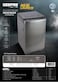 Geepas 8 KG Fully Automatic Washing Machine 8 Wash Programs with Strong Pulsator  Metallic grey