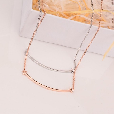 Aiwanto I Shape Pendant Necklace Gift Idea Jewelry