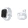 X.Cell G9 Signature Smartwatch White and Soul 14 Pro Truly Wireless Bluetooth In-Ear Earbuds White