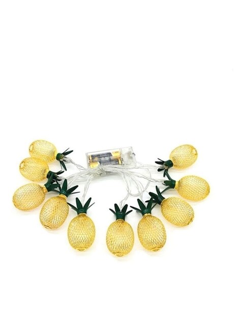 Generic - 10 Led Pineapple Light Fairy String Lights Yellow