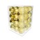 Christmas Balls Shiny Matt Glitter Gold 3cm 36Ct