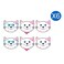 Miss Cat Theme Party Face Masks 6 PCS