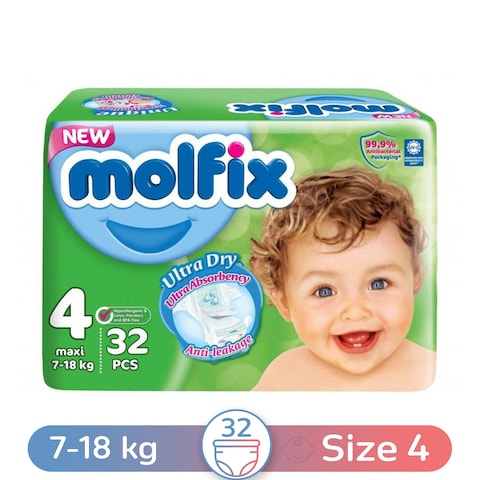 Molfix Maxi Twin Bag 3D Bag - 32 Diapers