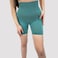 Kidwala Women's Midthigh Shorts, Smile Contour Short Activewear Workout Gym Yoga Outfit for Women (Medium, Green)