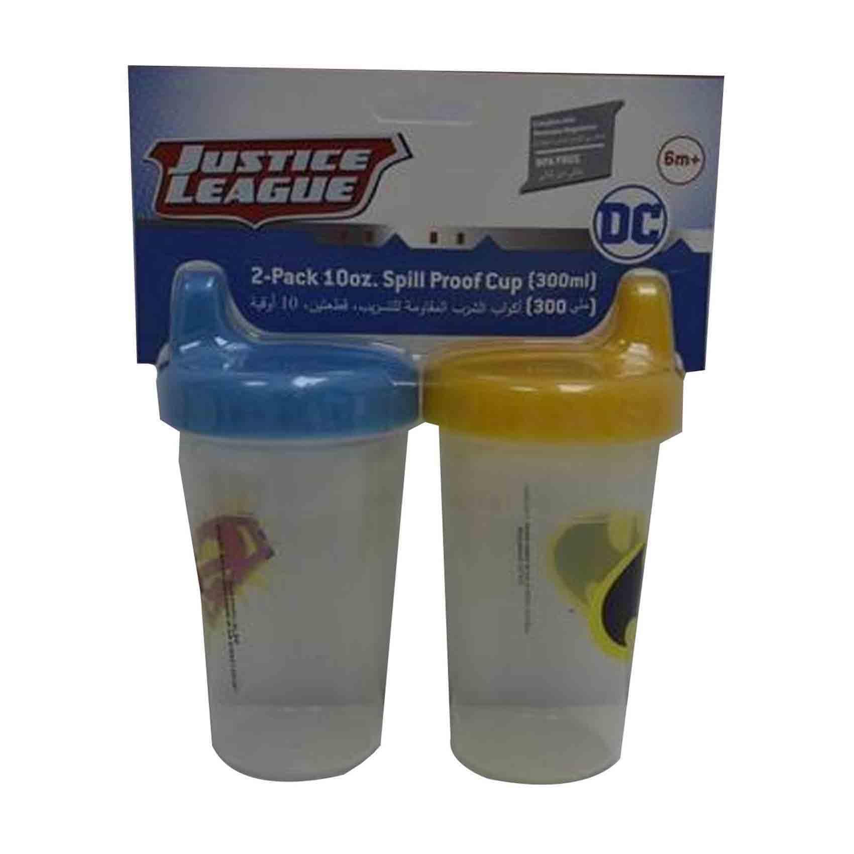 Warner Bros DC Sippy Cup TRHA2112 Clear 300ml Pack of 2