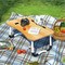 LINGWEI Beige-Foldable Laptop Lap Desk Notebook Table Dorm Desk Portable Computer Bed Table Tray Standing Bed Desk Breakfast Serving Bed Tray Notebook Computer Stand Reading Holder for Couch Floor