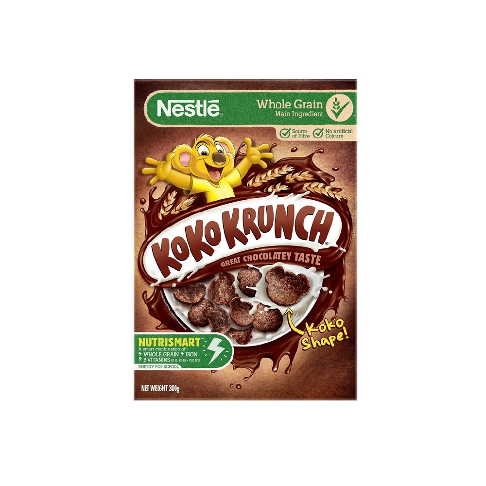 Nestle Koko Krunch Whole grain Chocolate Flavored Wheat Curls 300 gr