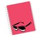 Loud Universe Hardcover Notebook Glasses Pink Stylish Spiral Notebook with Premium High Quality Paper A5 Size